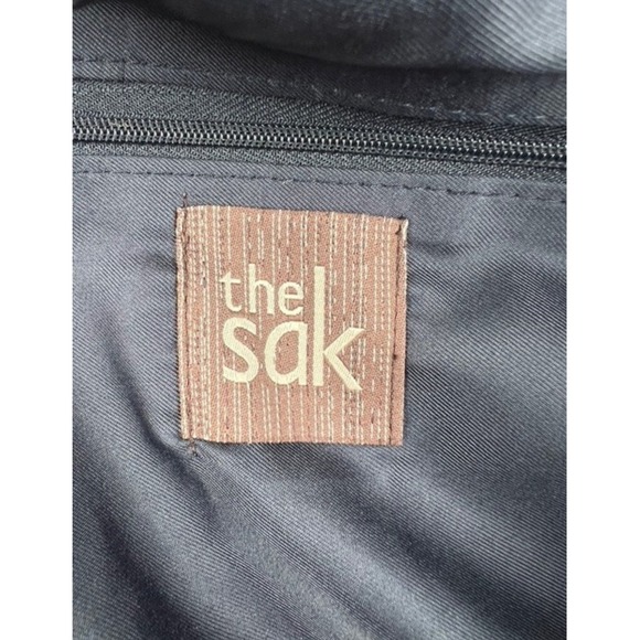 The Sak Crochet Tote Bag Striped Red White Blue Casual Purse - Picture 2 of 8